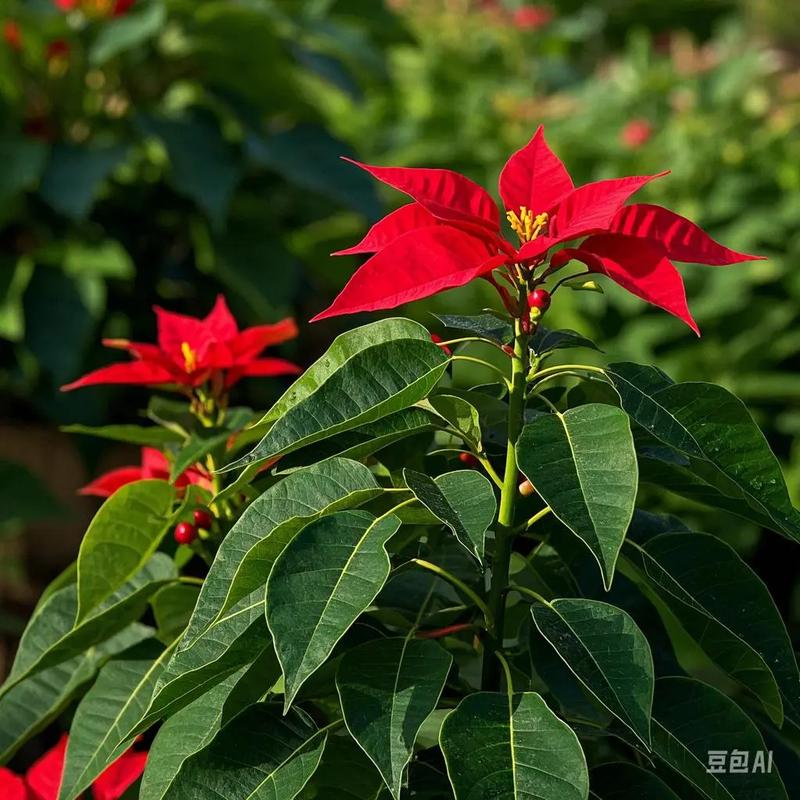 如何使一品红在元旦开花（一品红如何进行花期调节）-第3张图片-多多自然网